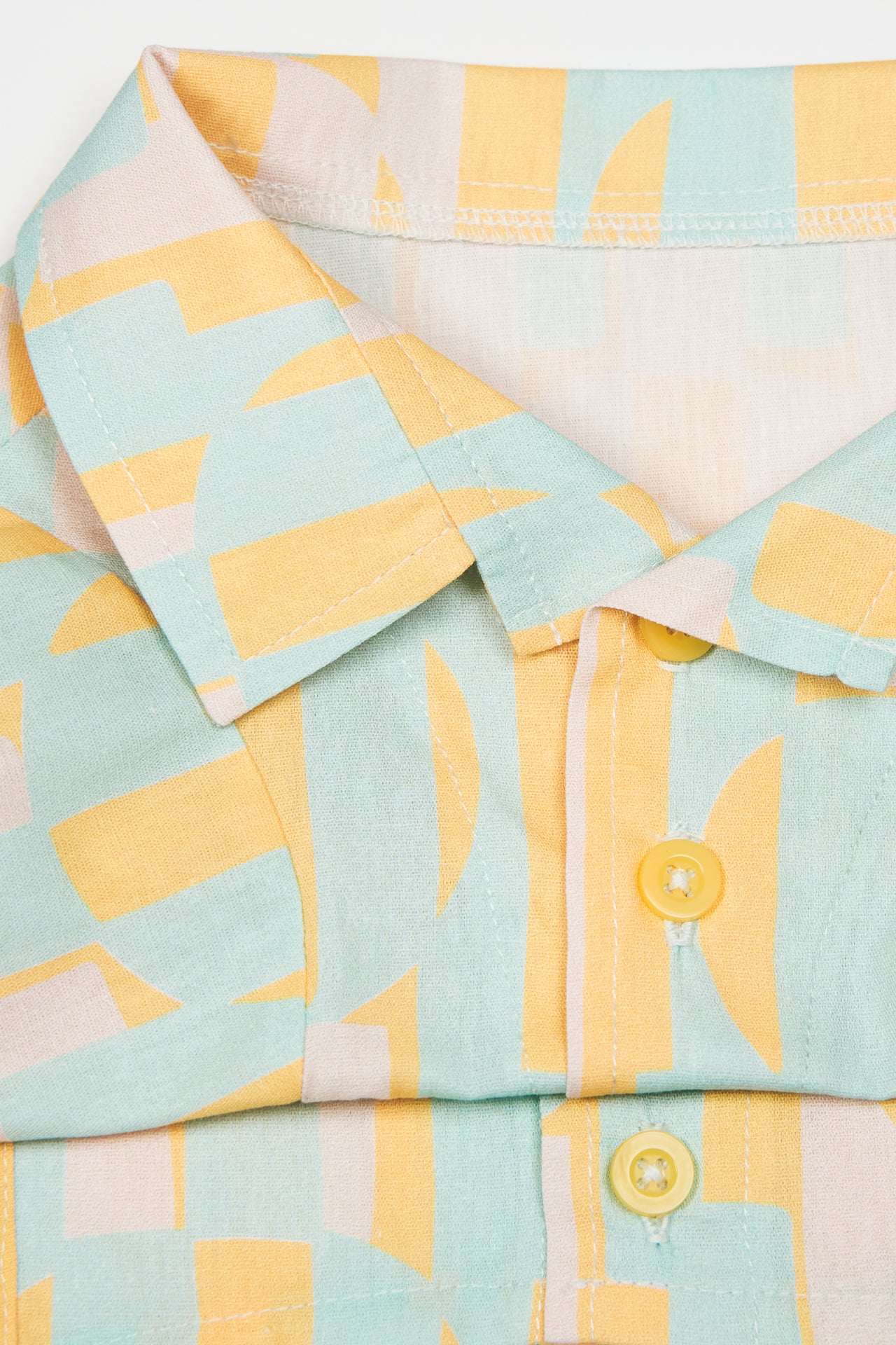 Overlaps Hawaii Shirt: Lime & Blue