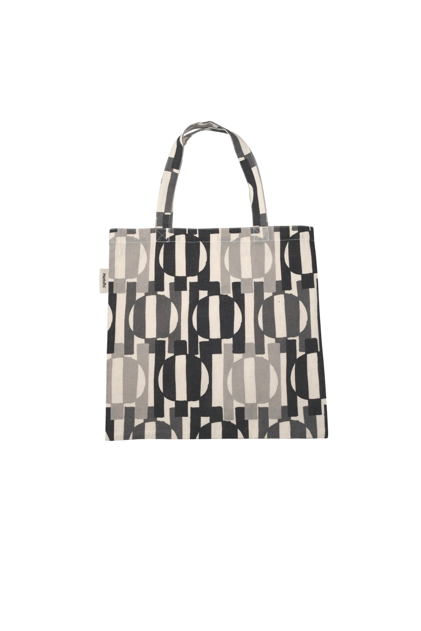 Overlaps Tote: Beige & Black