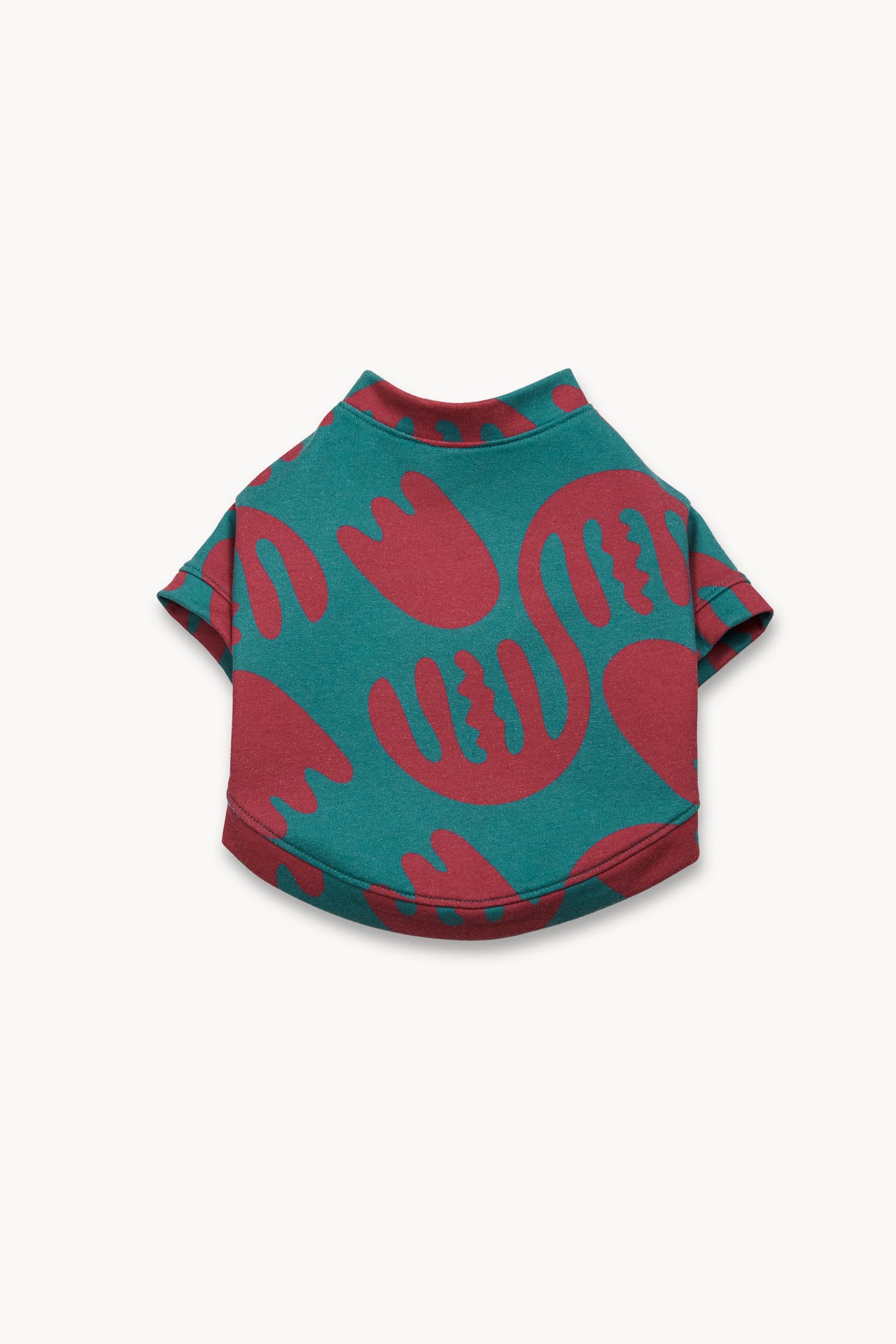 Scandi T-Shirt: Teal & Crimson