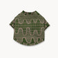Lines & Waves T-Shirt: Green & Pink