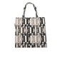 Overlaps Tote: Beige & Black