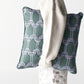 Ropes & Knots Cushion Colour: Dark Green & Purple