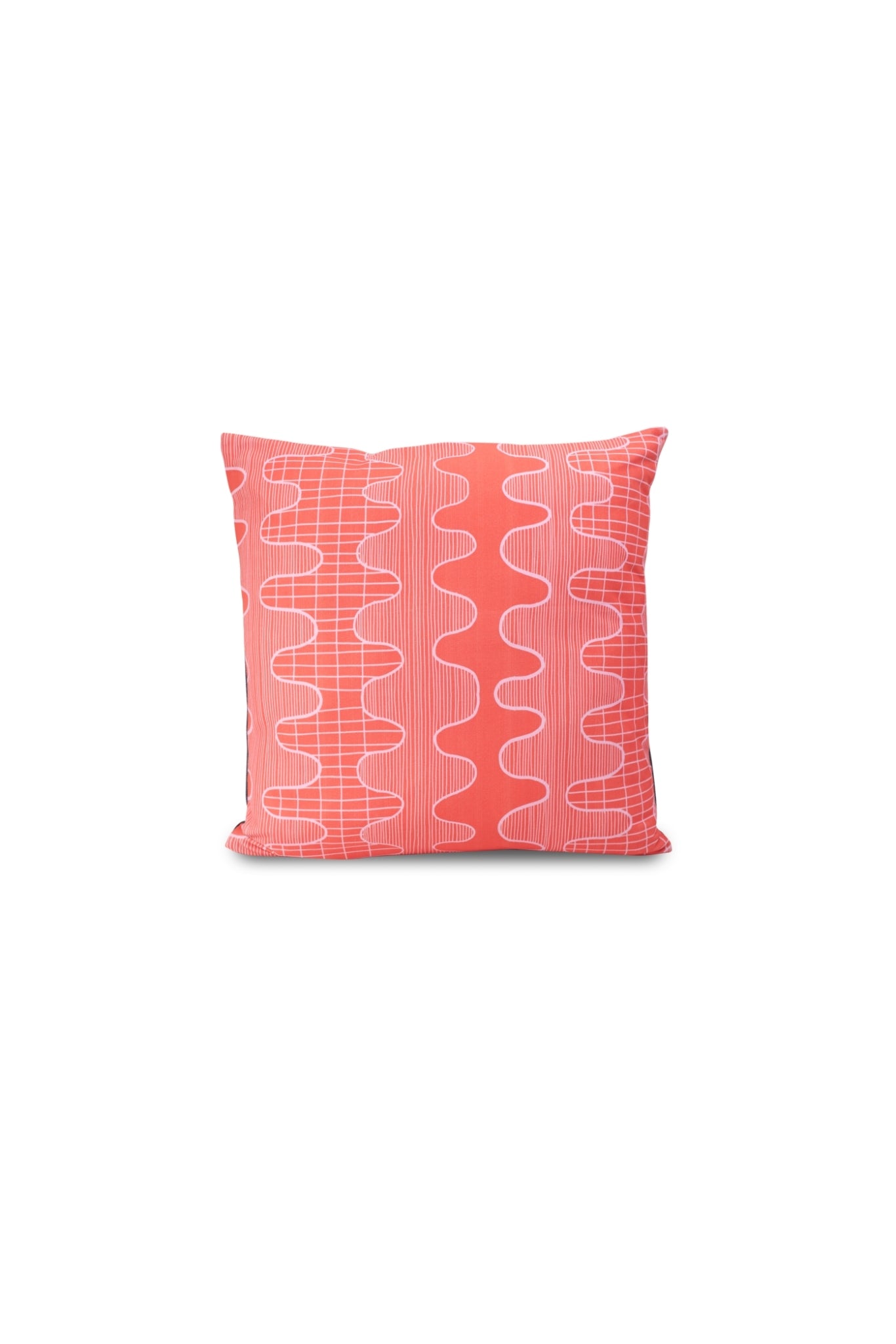 Ropes & Knots Cushion: Red & Pink