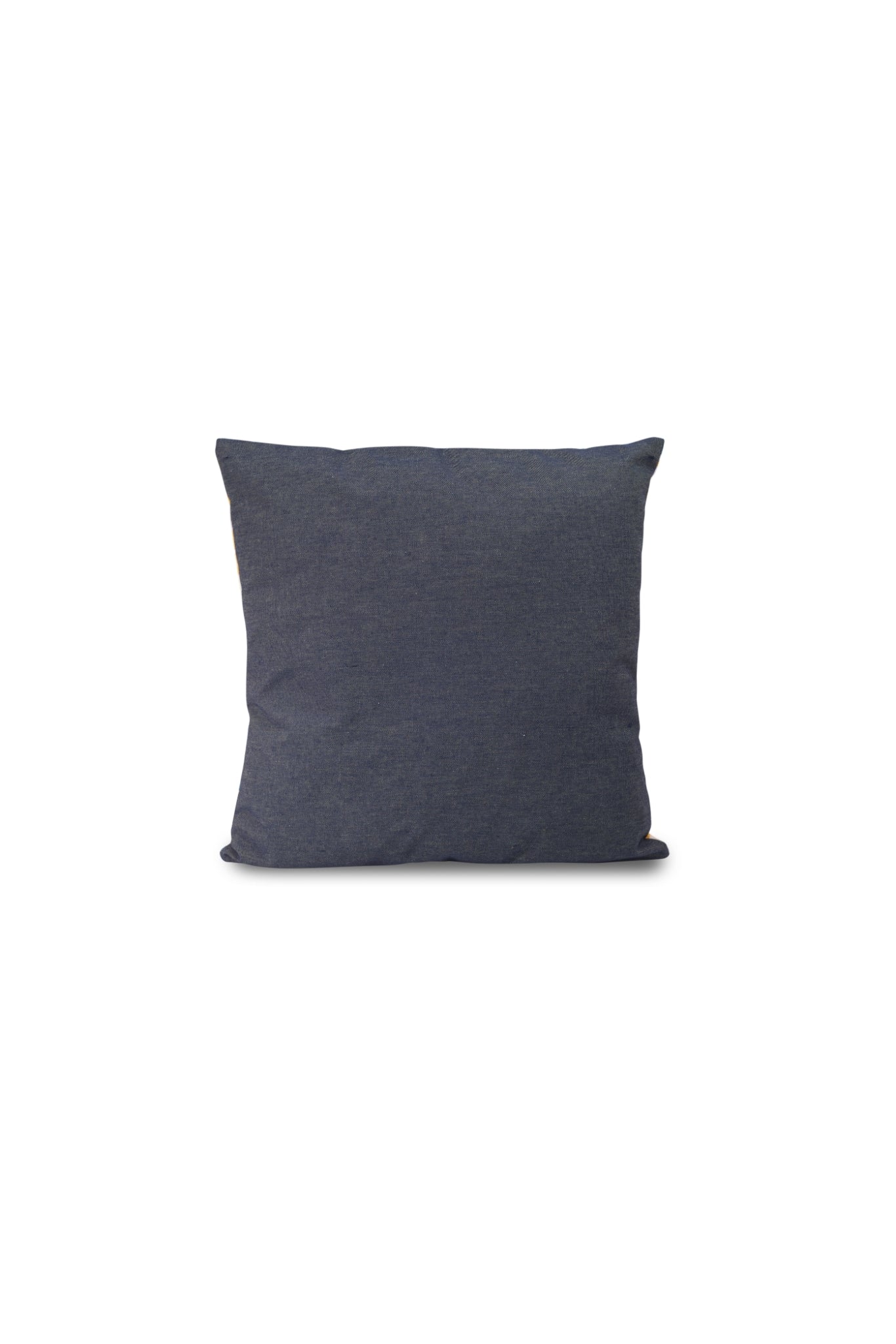 Overlaps Cushion: Gold & Cyan