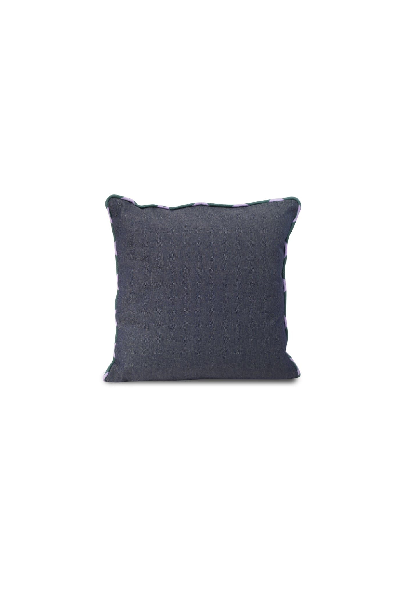 Ropes & Knots Cushion: Green & White