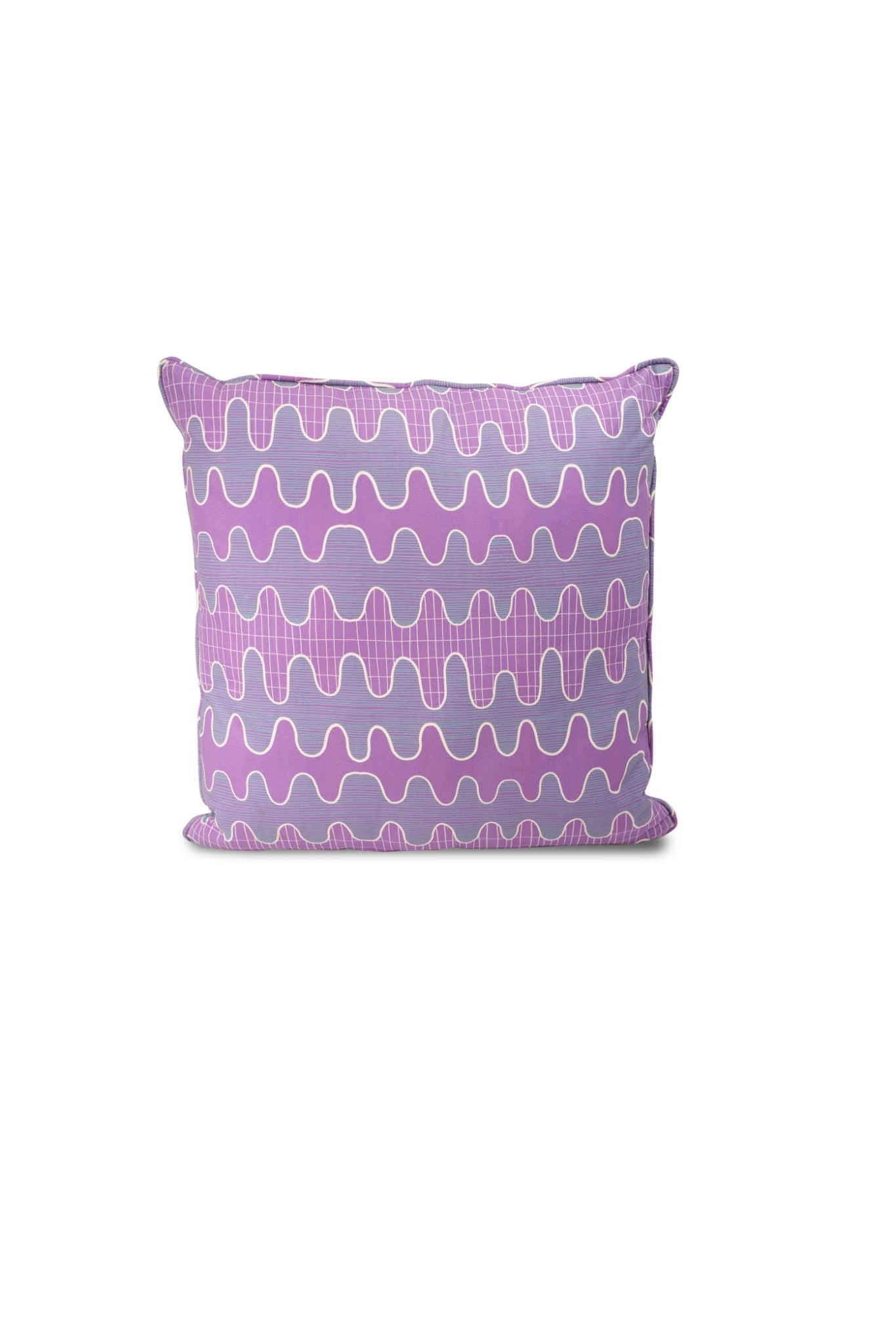 Ropes & Knots Cushion: Dark Green & Purple